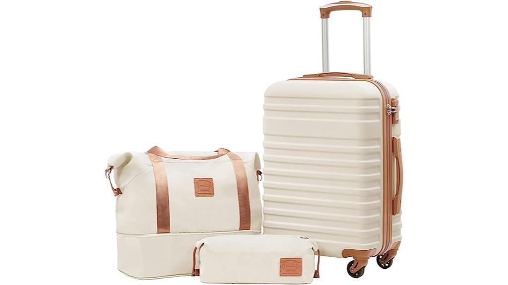 3 piece hardside luggage set