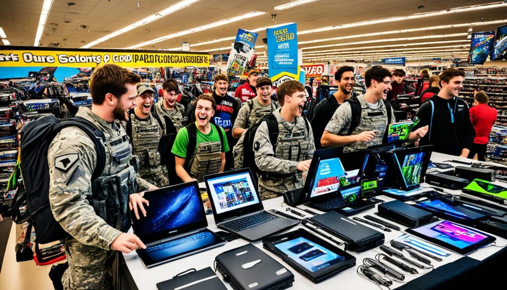 Electronics bargains for students and military