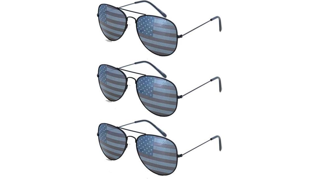 american aviator sunglasses set