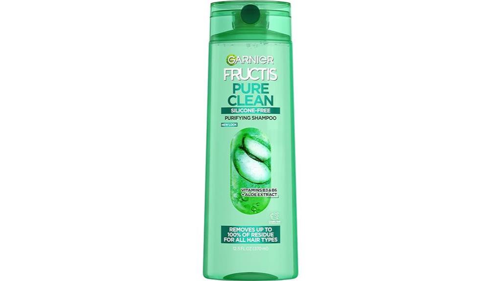 clarifying shampoo with green apple extracts