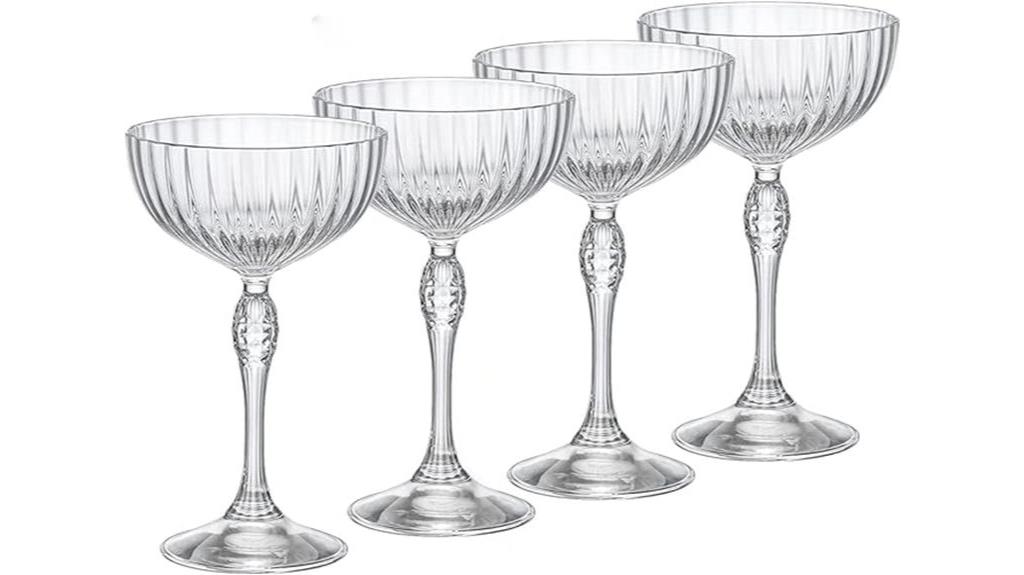 cocktail coupe glasses set