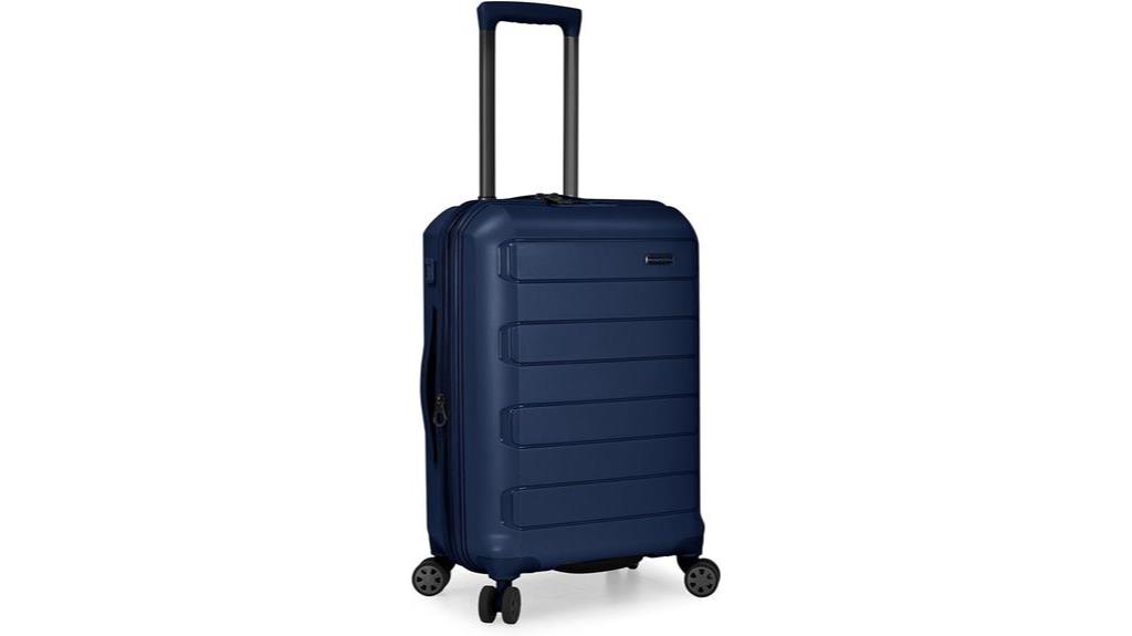 durable navy hardshell luggage