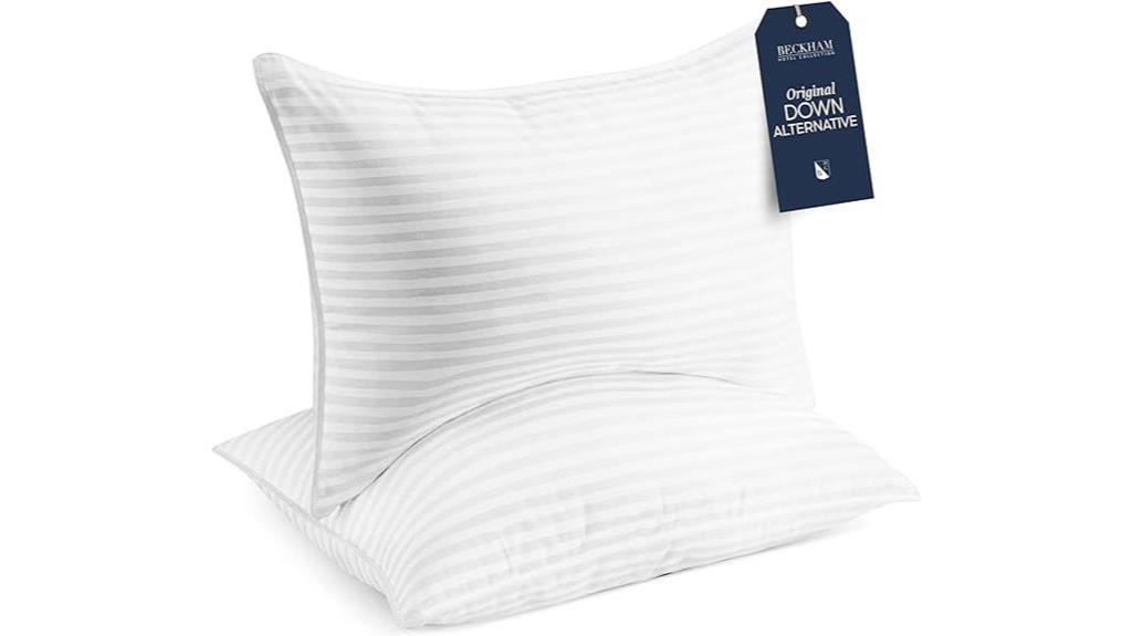 luxurious beckham hotel pillows