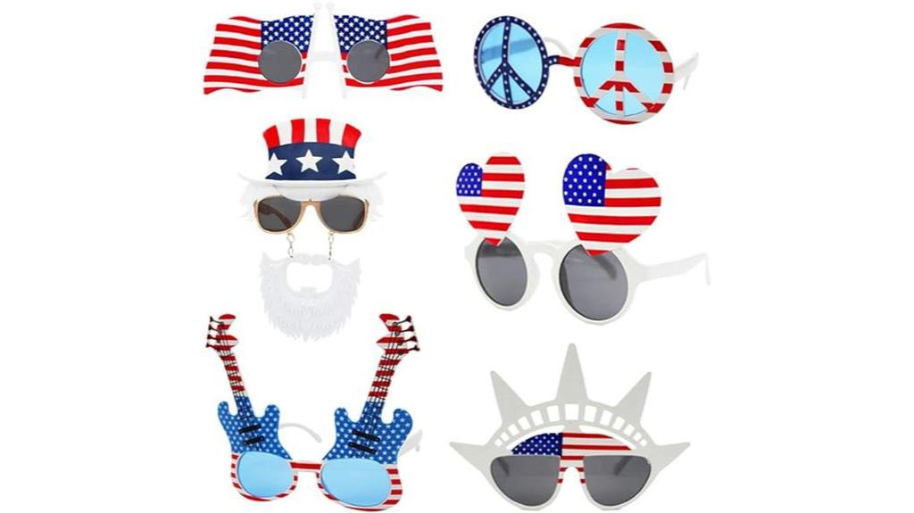 patriotic party sunglasses pack