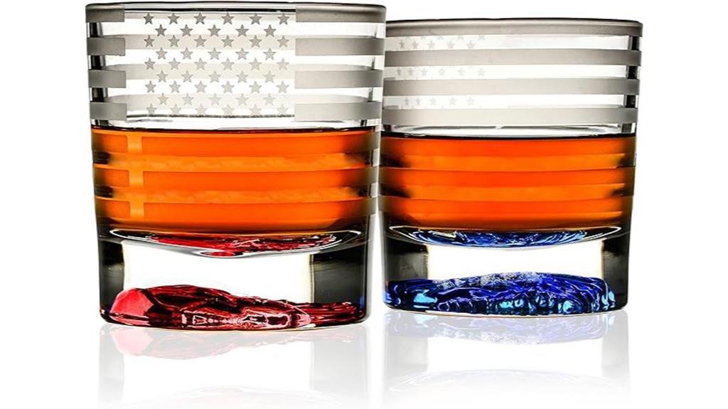 patriotic usa flag glasses