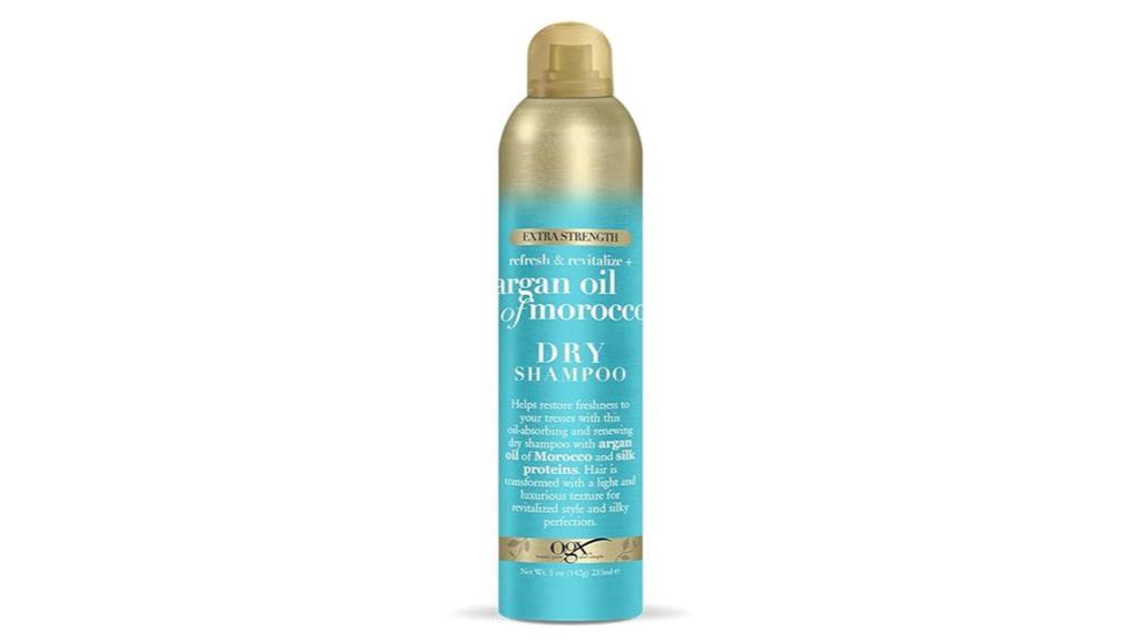 revitalize with ogx dry shampoo