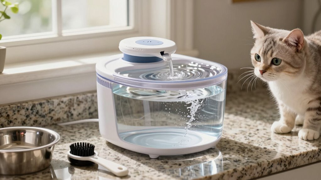 choosing easy clean filtered fountain