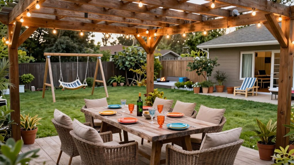 create functional outdoor oasis