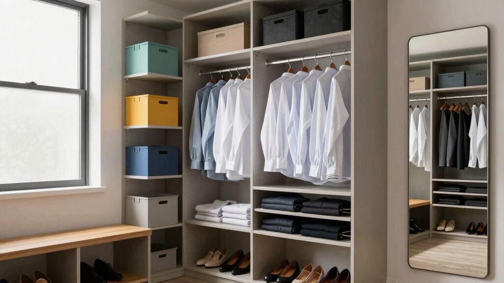 efficient organized closet design