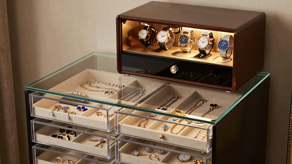 luxury jewelry and watch organization