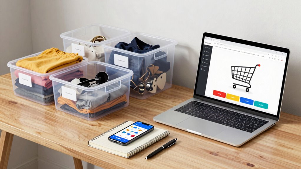 organize online shopping effectively
