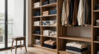 organized efficient wardrobe storage