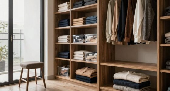 organized efficient wardrobe storage