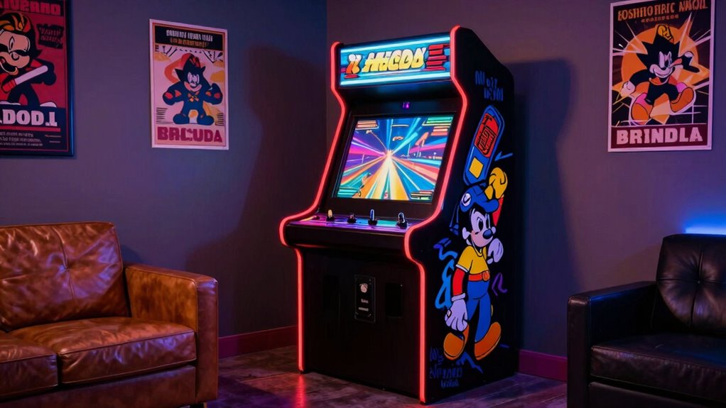 personalized nostalgic gaming space