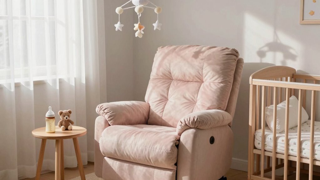 safe supportive nursery recliner