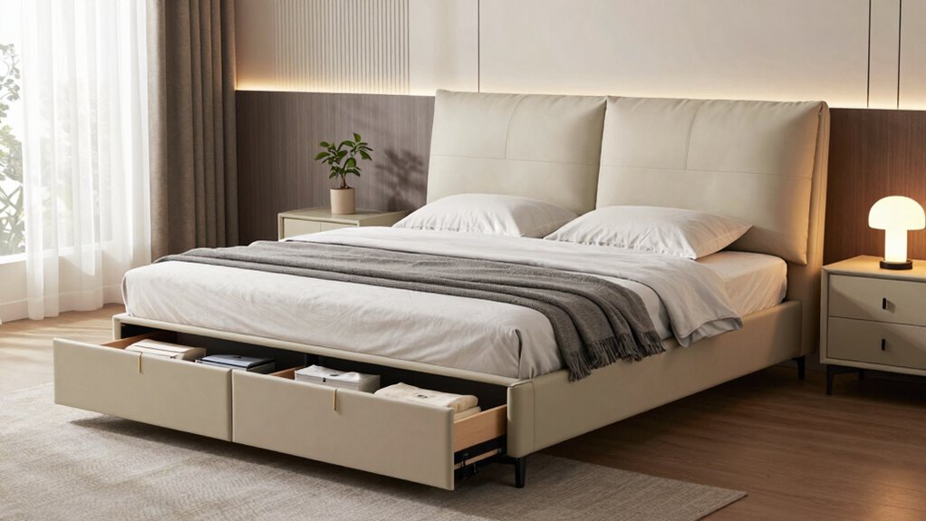 storage bed features and options