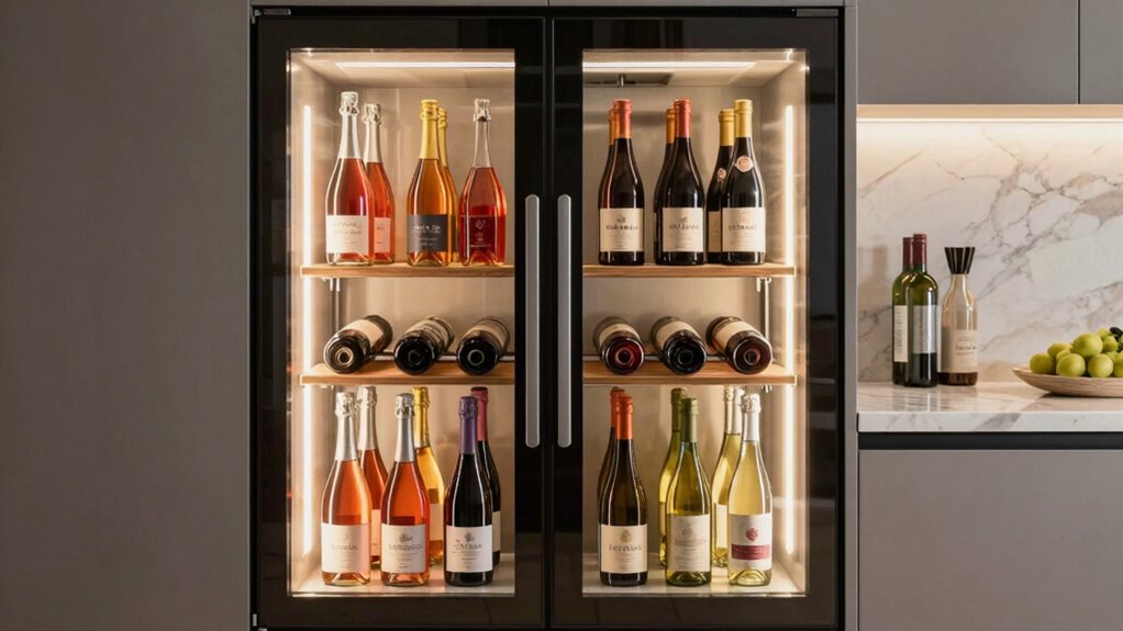 wine fridge enhances storage quality