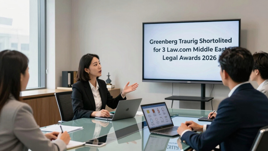 Greenberg Traurig Shortlisted For 3 Law.com Middle East Legal Awards 2026 Team Awards