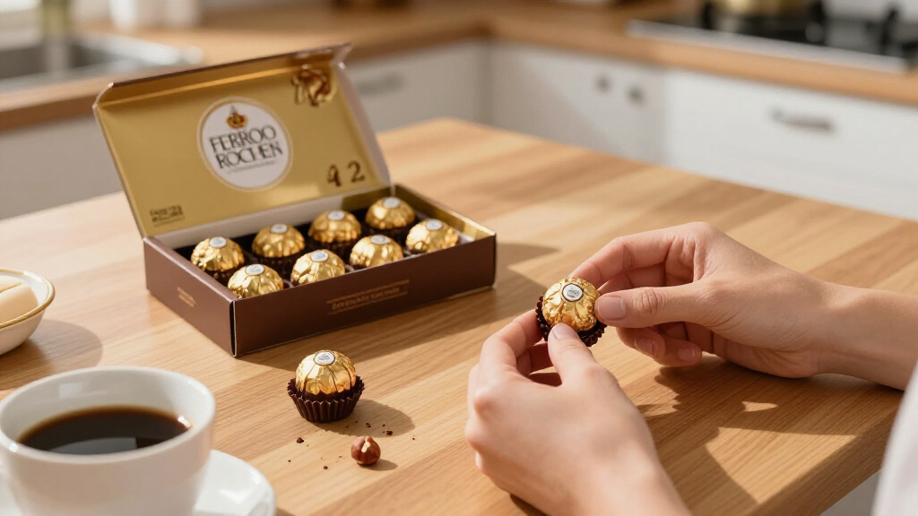 42-Count Ferrero Rocher Hazelnut Milk Chocolates: 18.5 Oz For $13.70 W/ S&S