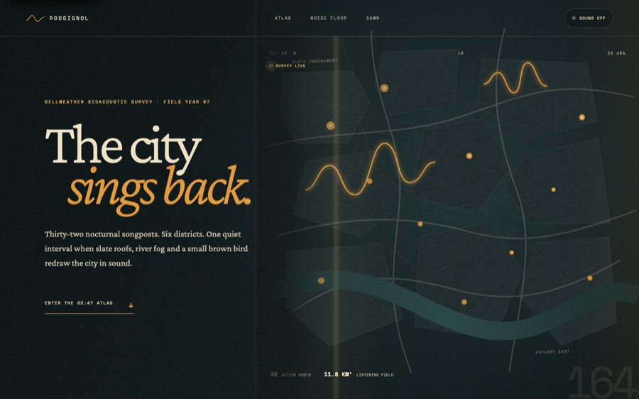 Rossignol — A Nocturnal Song-Map of Bellweather